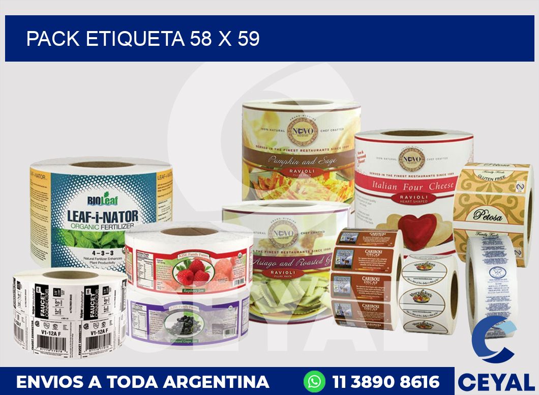 pack etiqueta 58 x 59