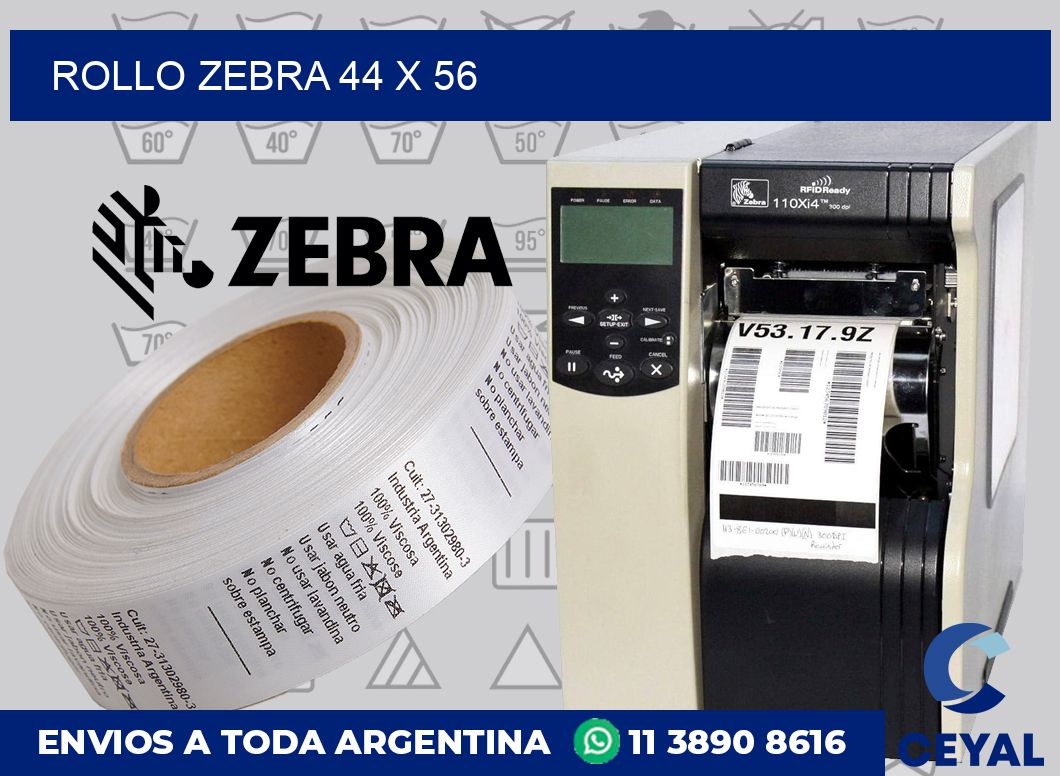 rollo zebra 44 x 56