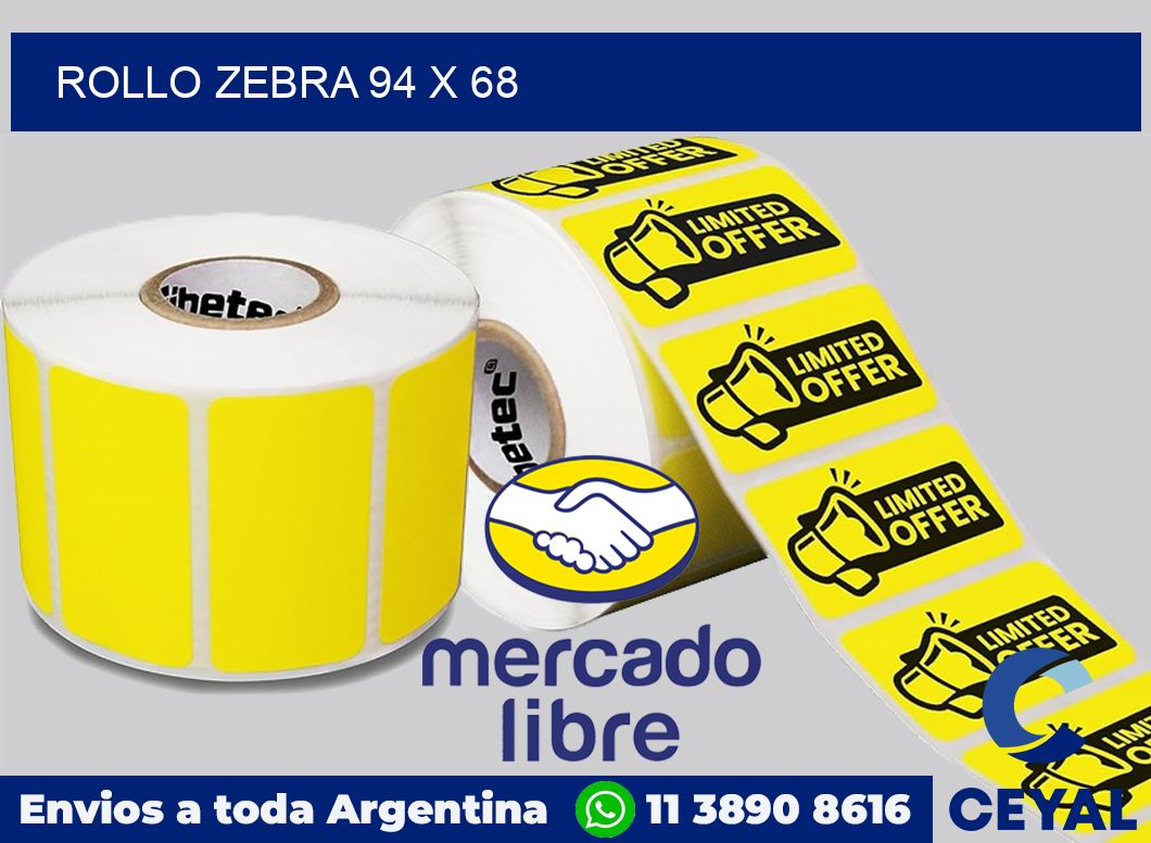 rollo zebra 94 x 68