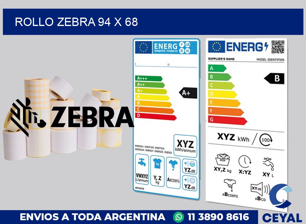 rollo zebra 94 x 68
