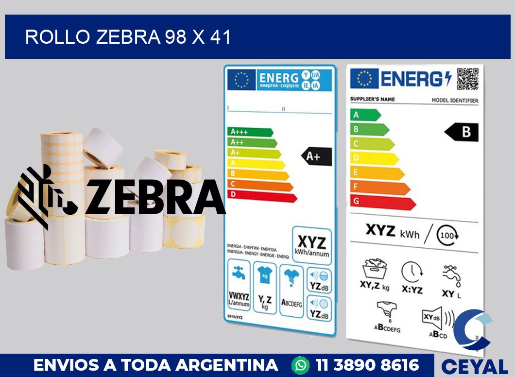 rollo zebra 98 x 41
