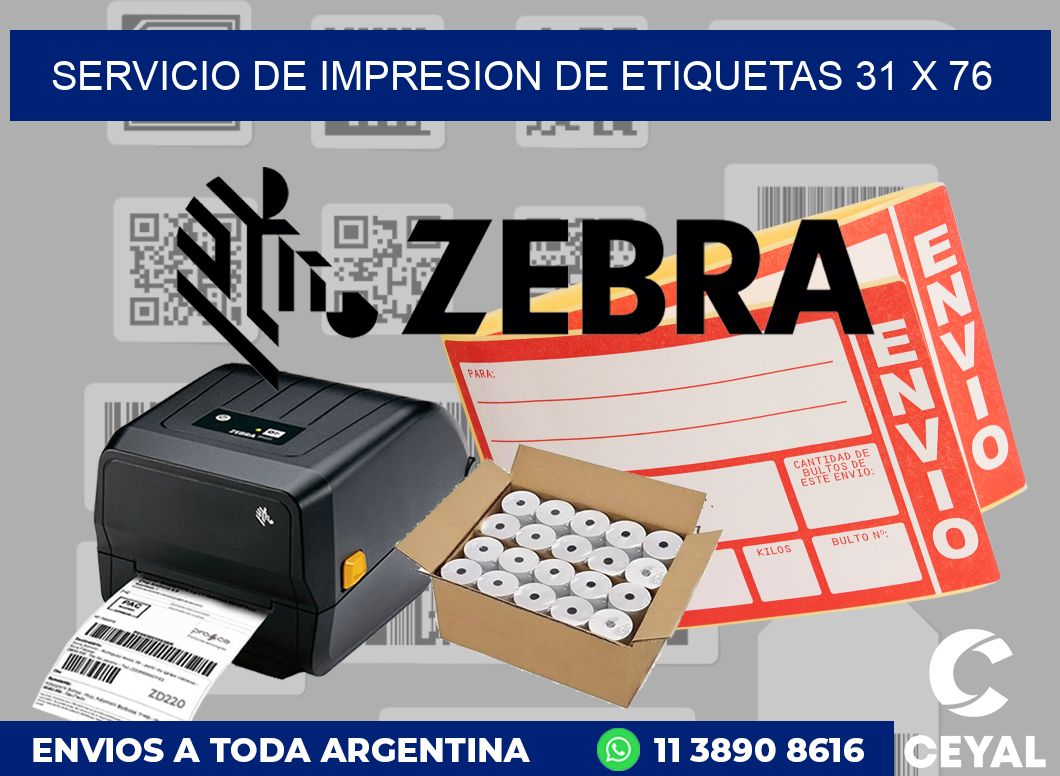 servicio de impresion de etiquetas 31 x 76