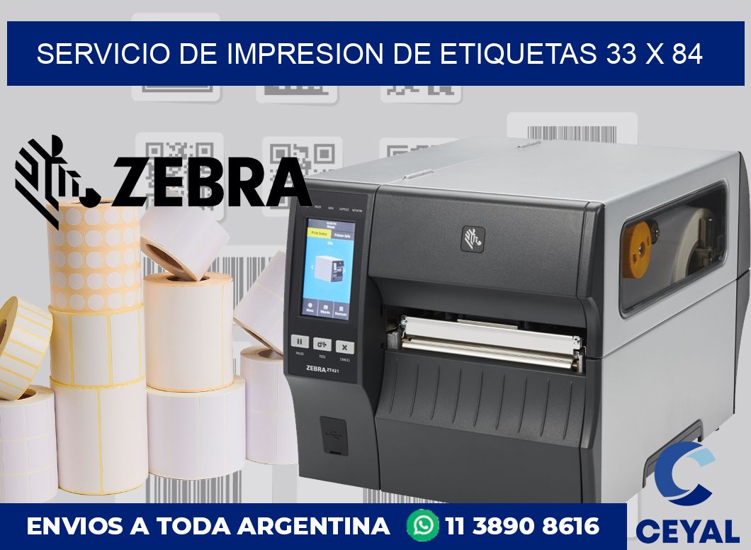 servicio de impresion de etiquetas 33 x 84