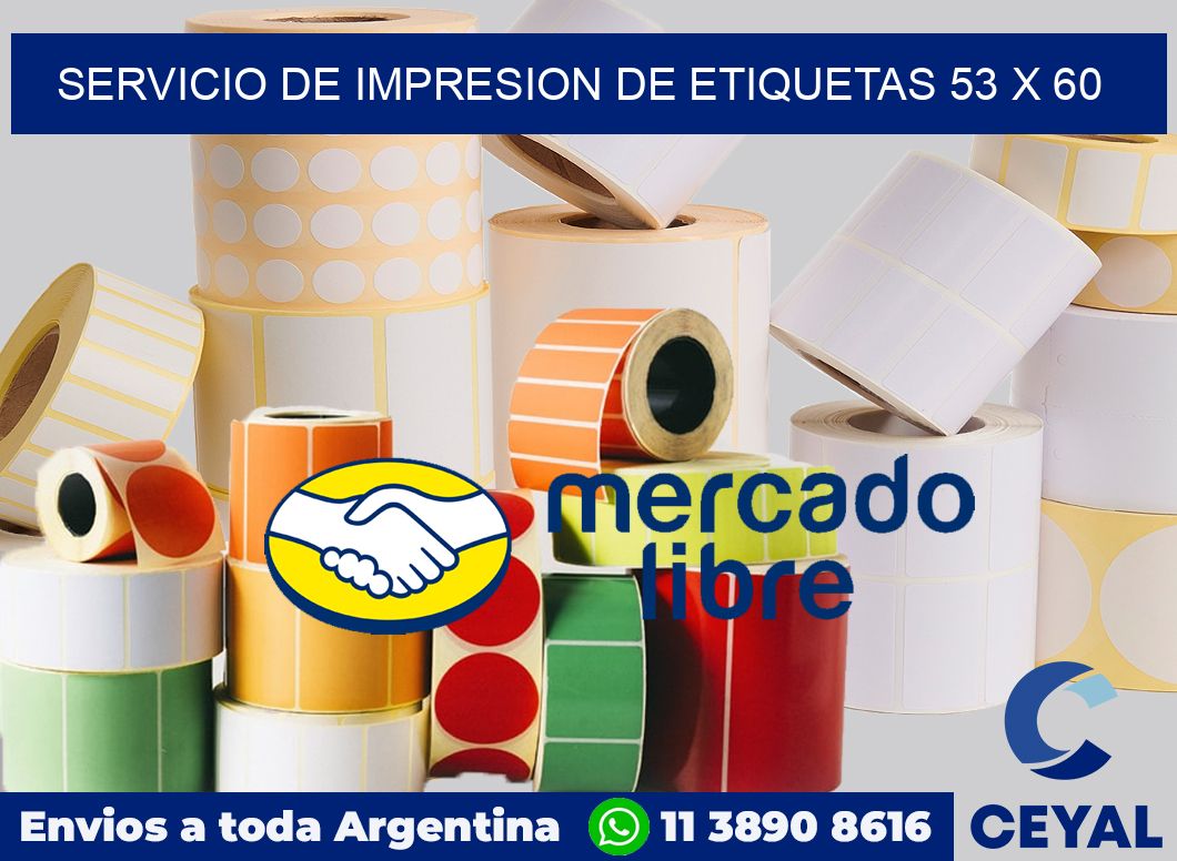 servicio de impresion de etiquetas 53 x 60