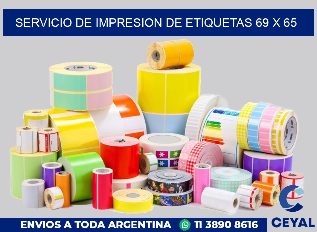 servicio de impresion de etiquetas 69 x 65