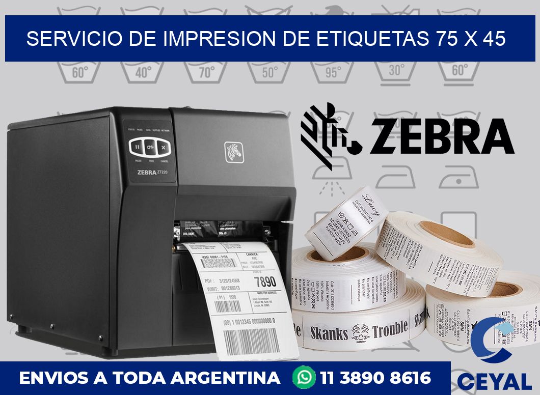 servicio de impresion de etiquetas 75 x 45