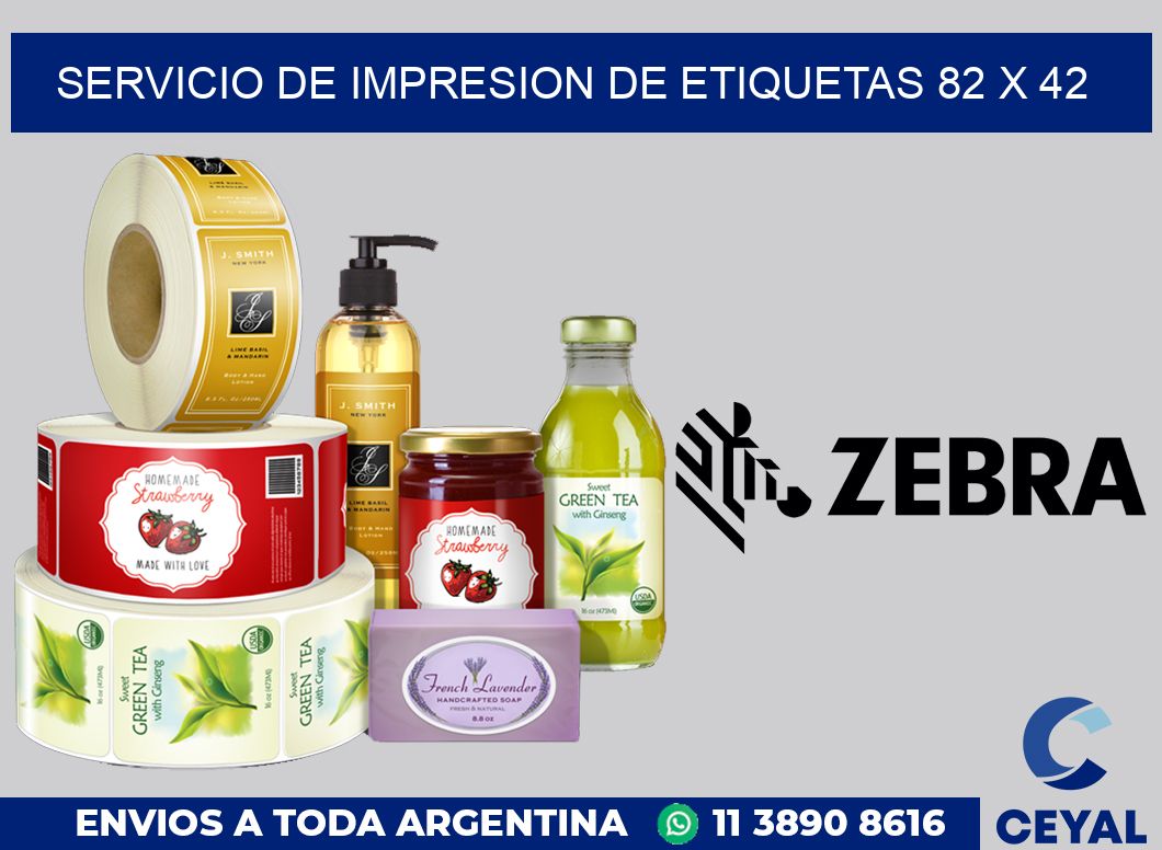 servicio de impresion de etiquetas 82 x 42