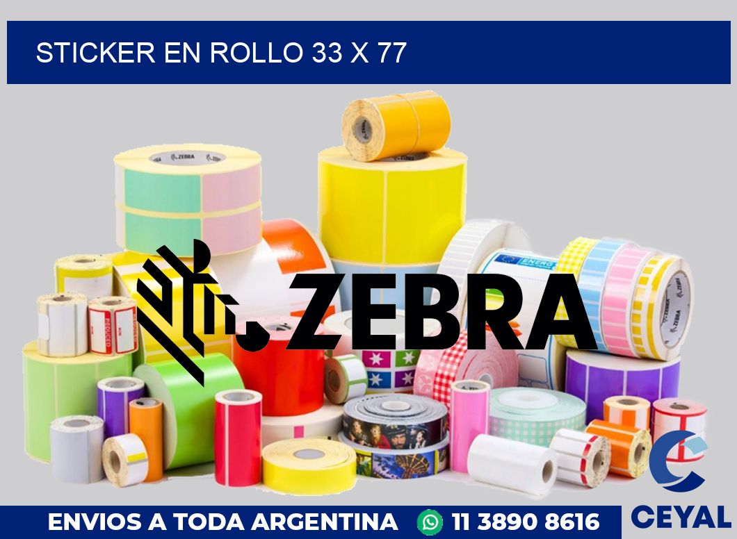 sticker en rollo 33 x 77