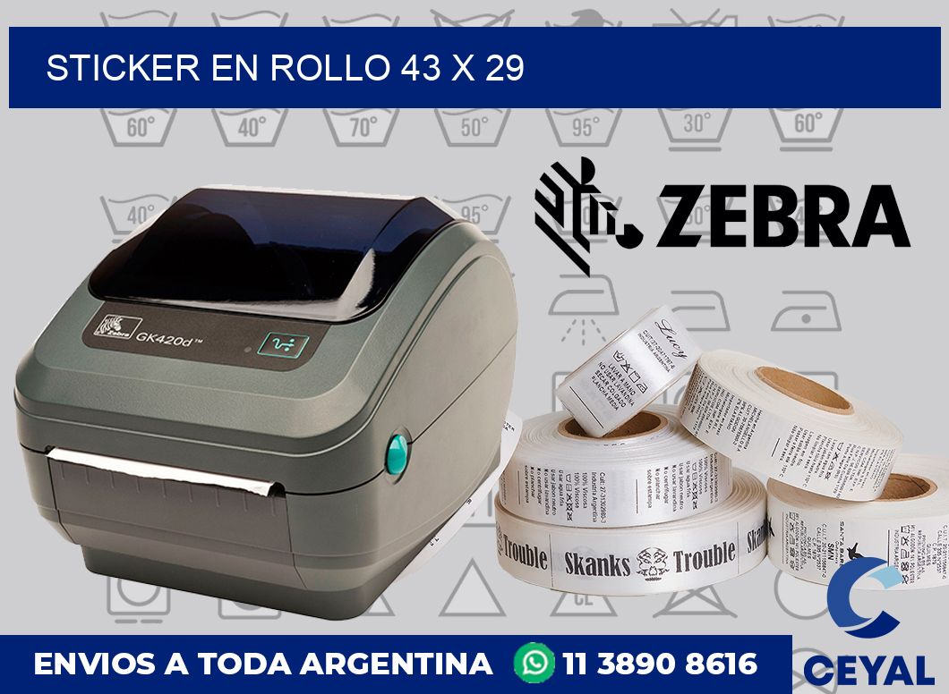 sticker en rollo 43 x 29