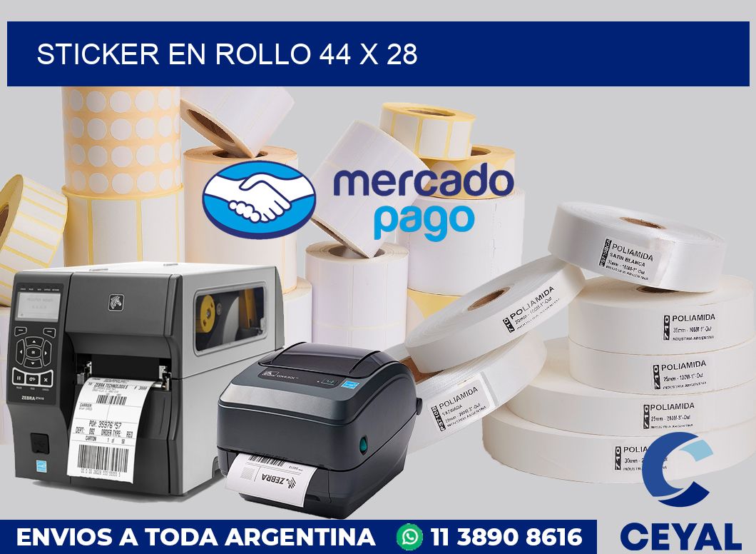 sticker en rollo 44 x 28