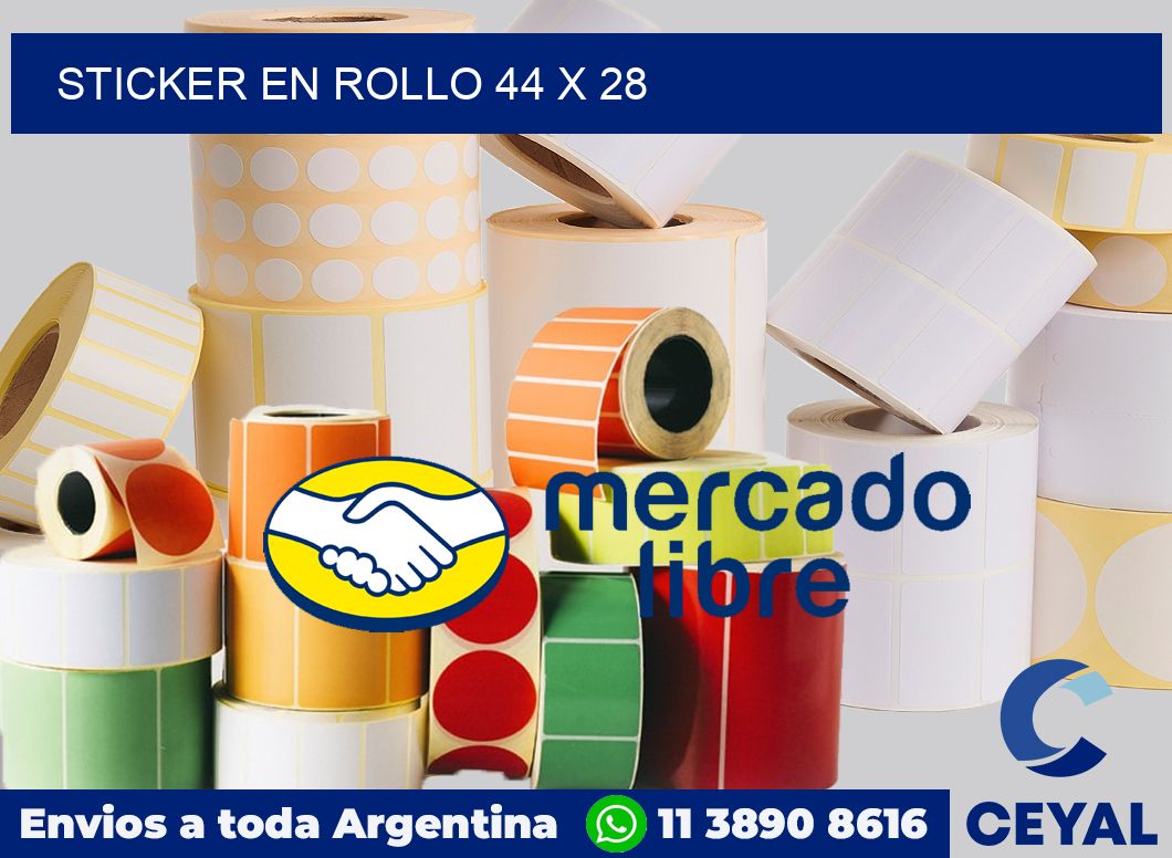 sticker en rollo 44 x 28