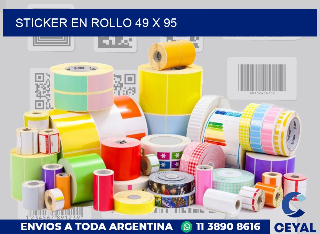 sticker en rollo 49 x 95