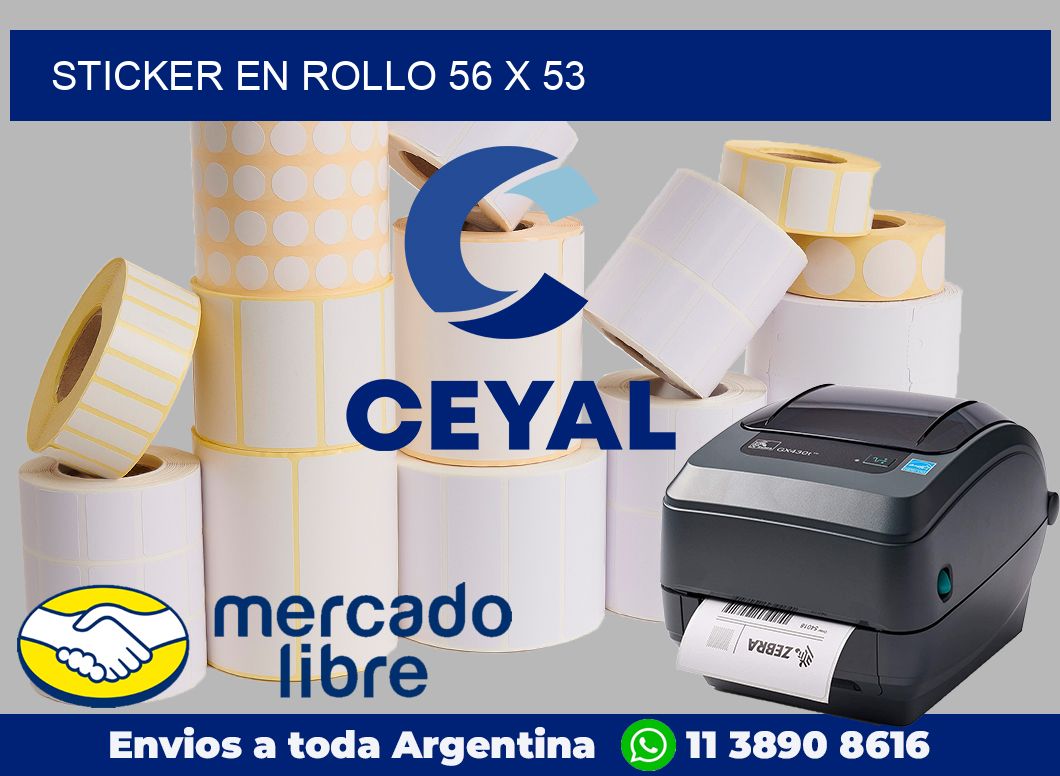 sticker en rollo 56 x 53