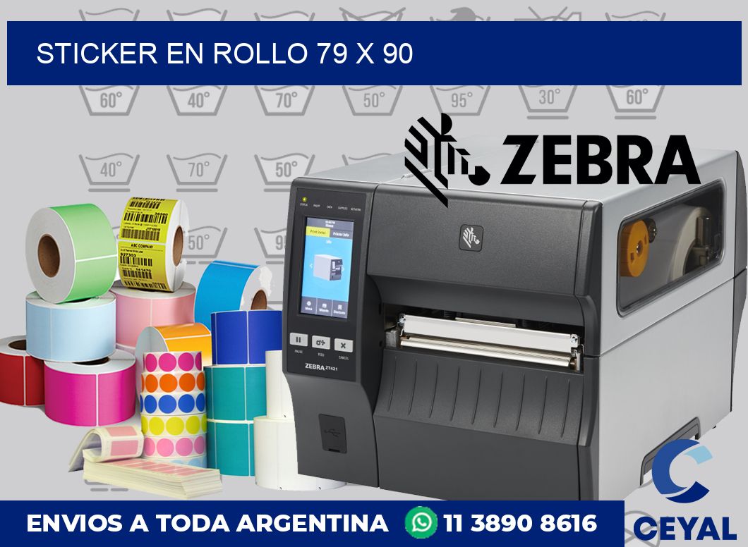 sticker en rollo 79 x 90