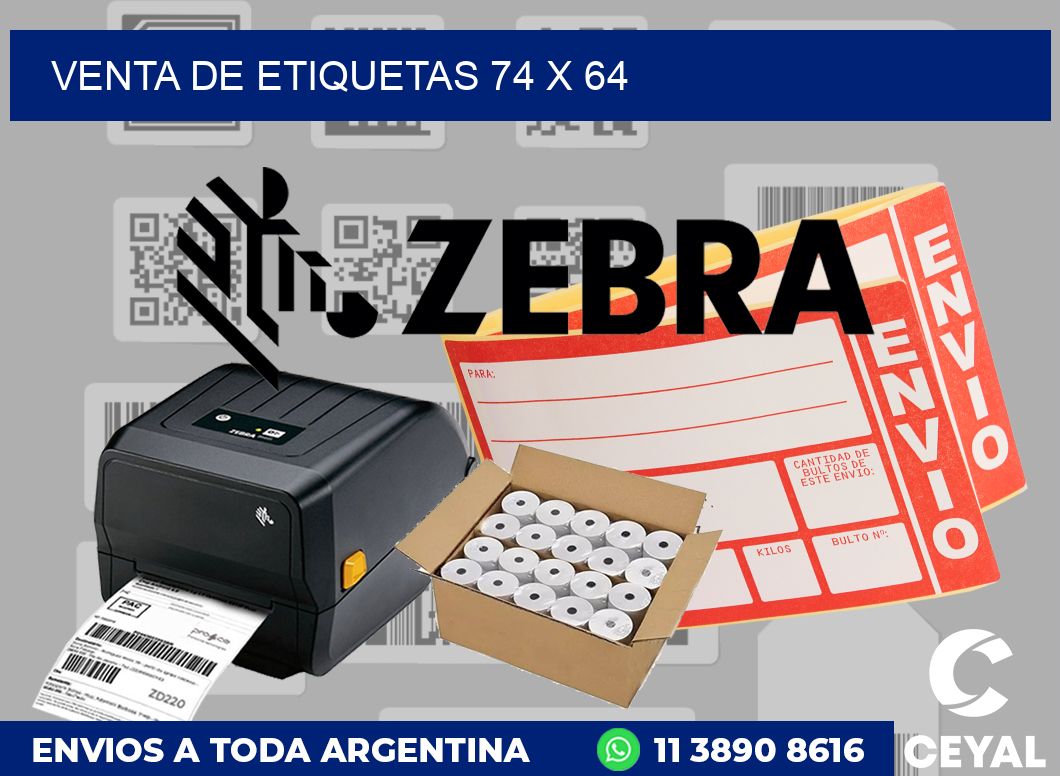 venta de etiquetas 74 x 64