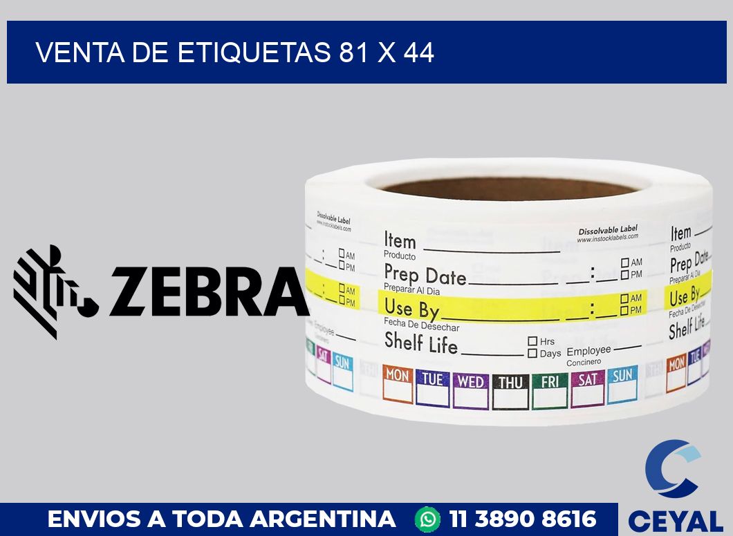 venta de etiquetas 81 x 44