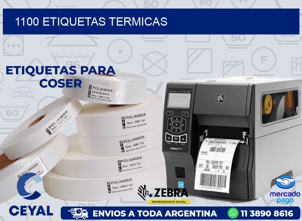1100 ETIQUETAS TERMICAS