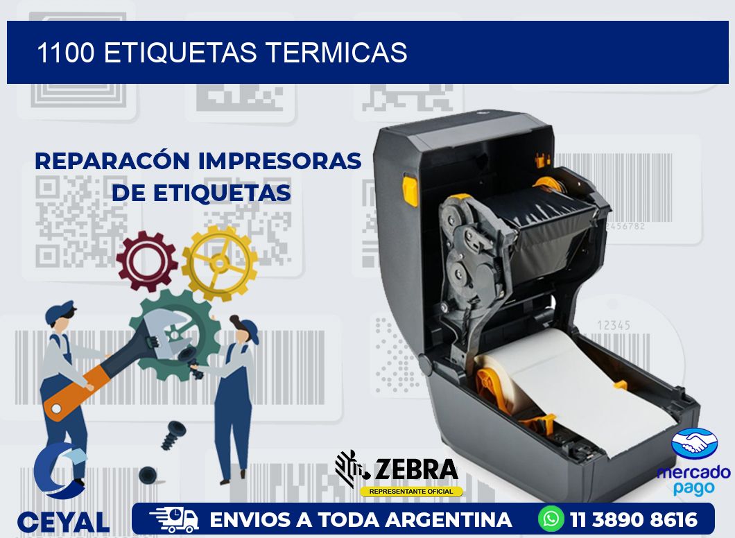 1100 ETIQUETAS TERMICAS