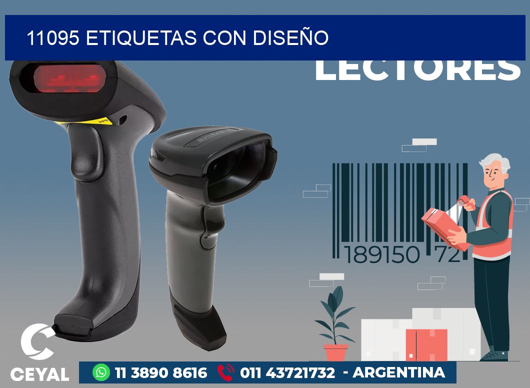 11095 ETIQUETAS CON DISEÑO