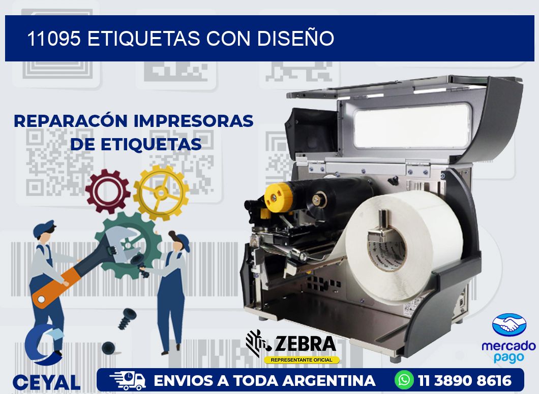 11095 ETIQUETAS CON DISEÑO