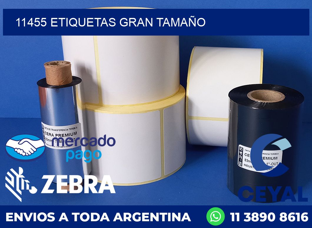 11455 ETIQUETAS GRAN TAMAÑO