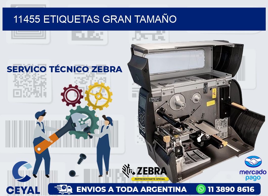 11455 ETIQUETAS GRAN TAMAÑO