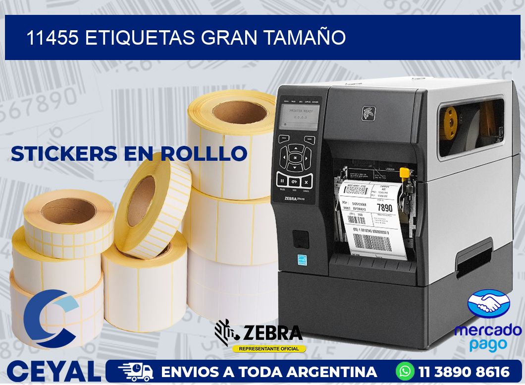 11455 ETIQUETAS GRAN TAMAÑO