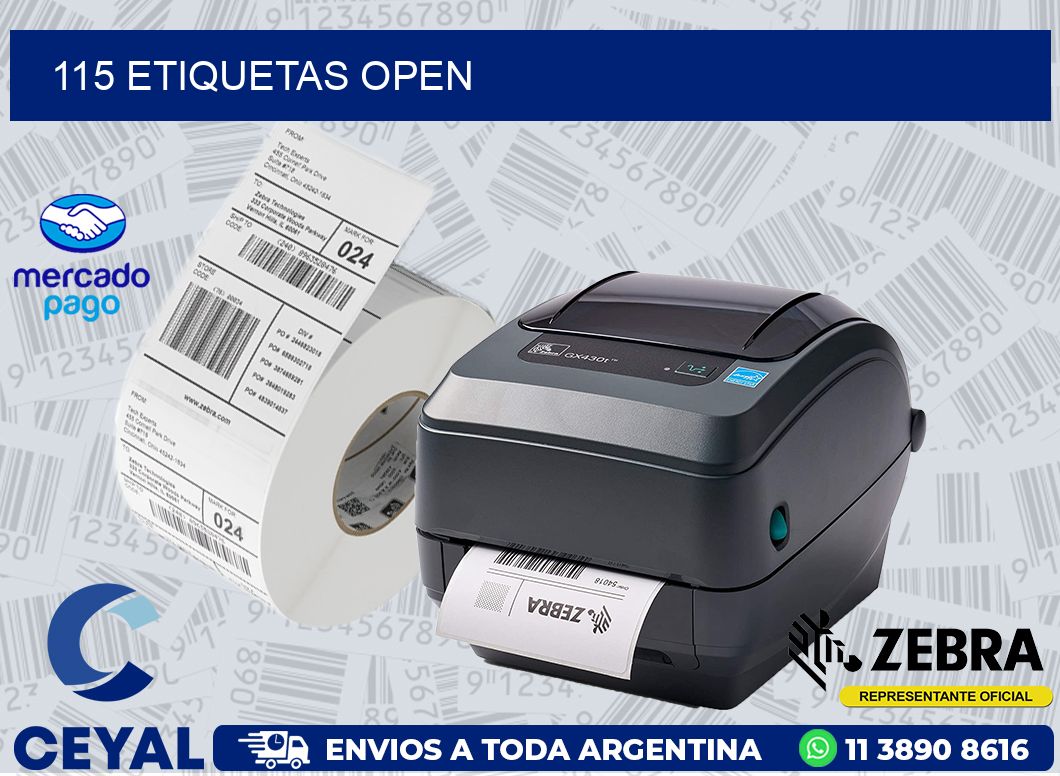 115 ETIQUETAS OPEN