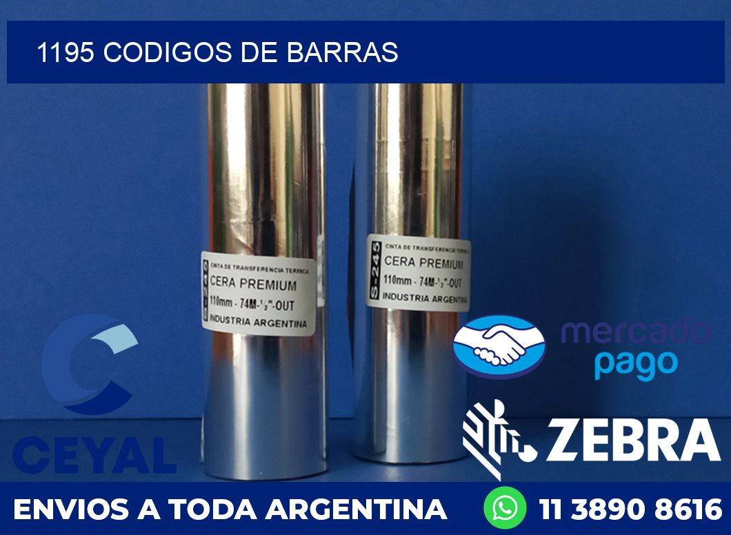 1195 CODIGOS DE BARRAS