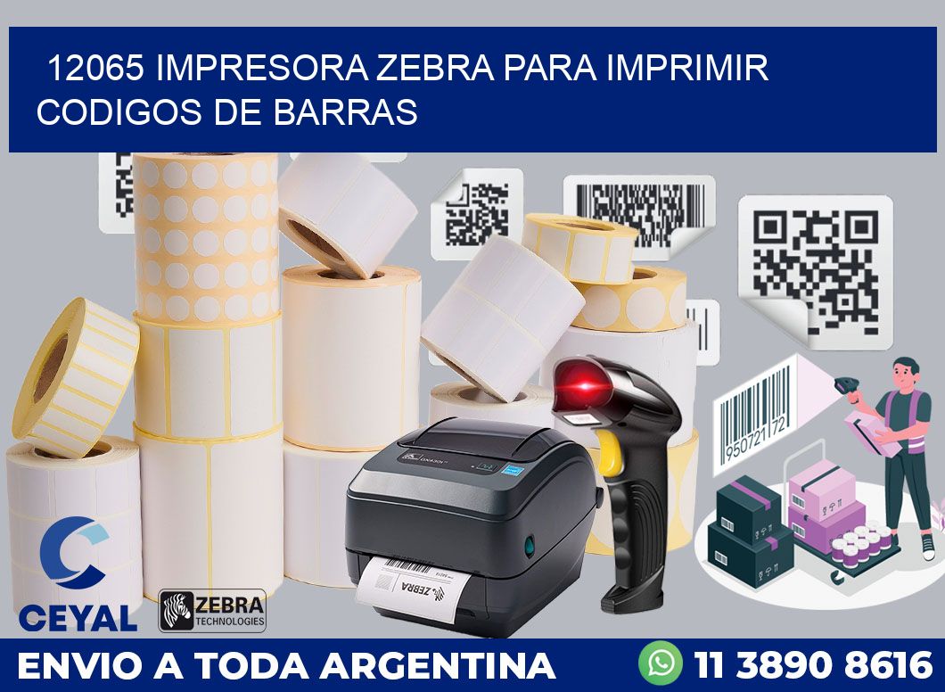 12065 IMPRESORA ZEBRA PARA IMPRIMIR CODIGOS DE BARRAS