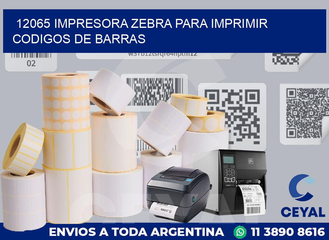 12065 IMPRESORA ZEBRA PARA IMPRIMIR CODIGOS DE BARRAS
