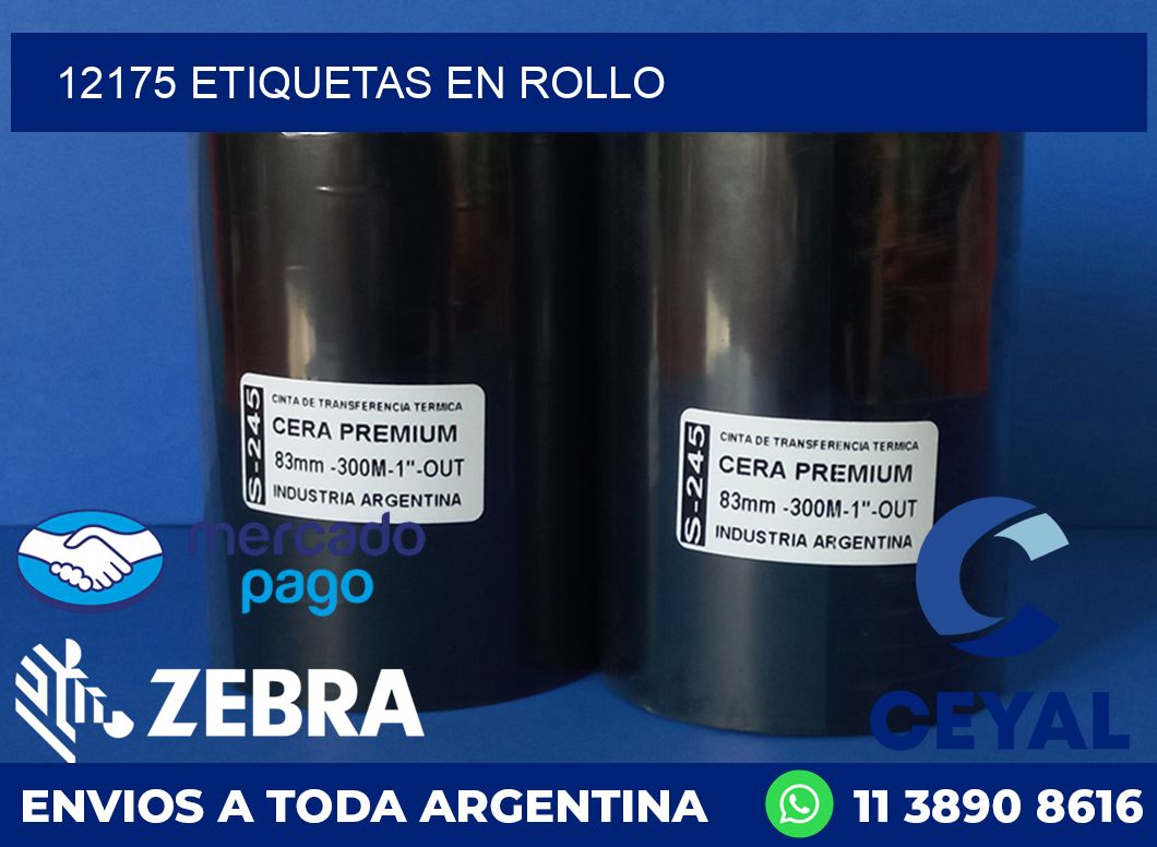 12175 ETIQUETAS EN ROLLO