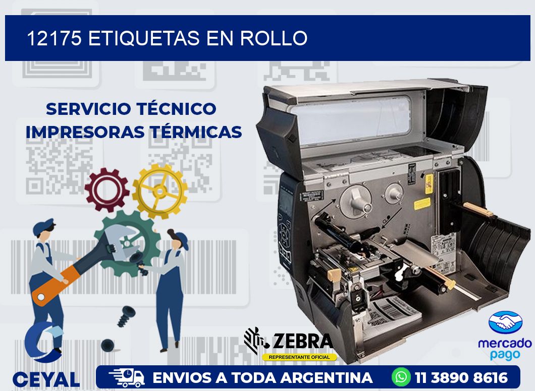 12175 ETIQUETAS EN ROLLO