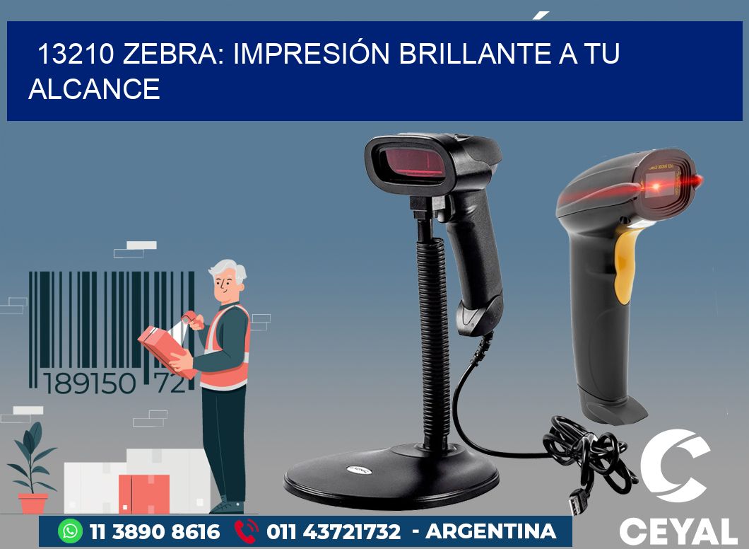 13210 ZEBRA: IMPRESIÓN BRILLANTE A TU ALCANCE