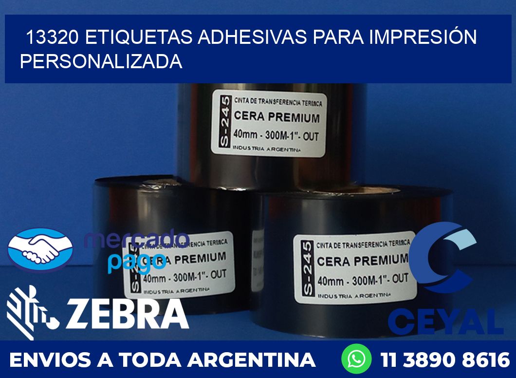 13320 ETIQUETAS ADHESIVAS PARA IMPRESIÓN PERSONALIZADA