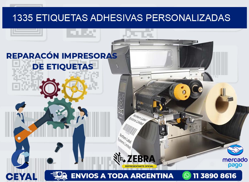 1335 ETIQUETAS ADHESIVAS PERSONALIZADAS
