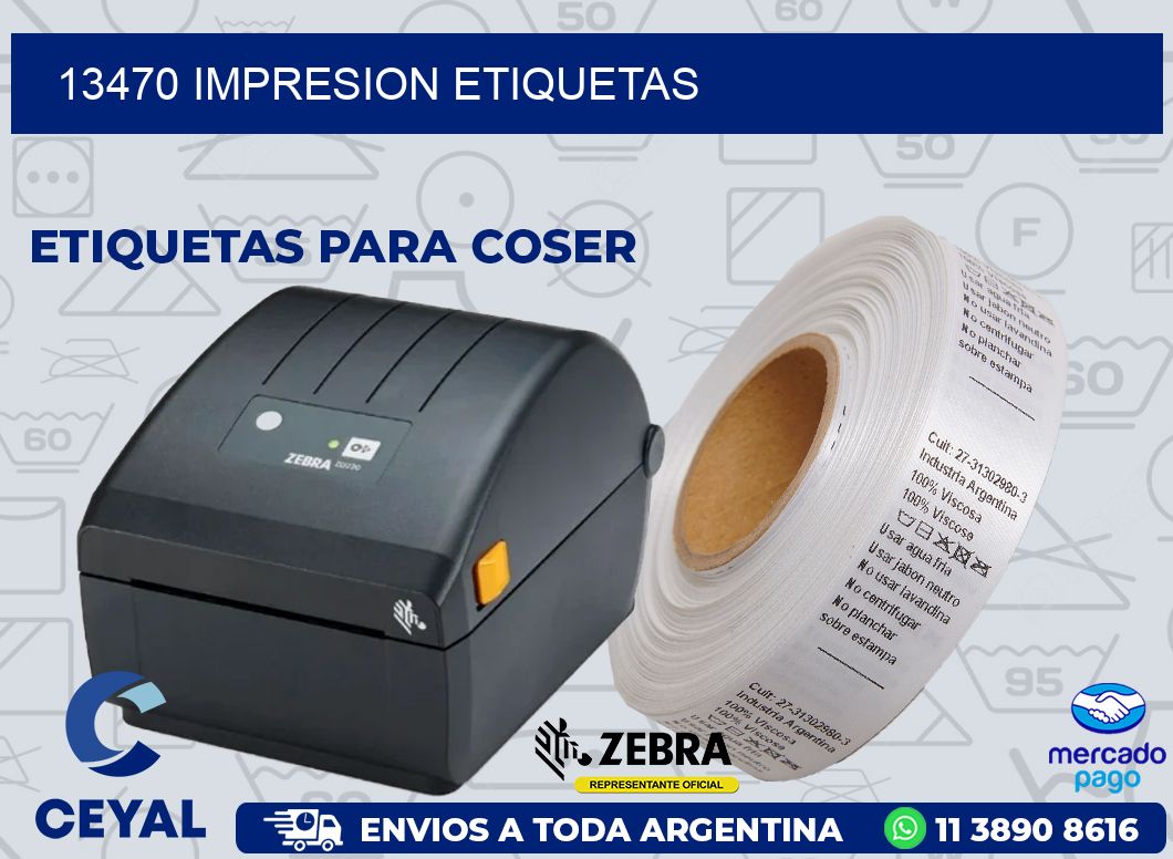 13470 IMPRESION ETIQUETAS