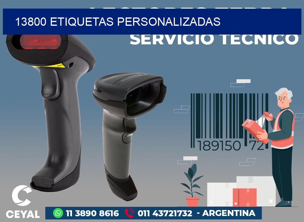 13800 ETIQUETAS PERSONALIZADAS
