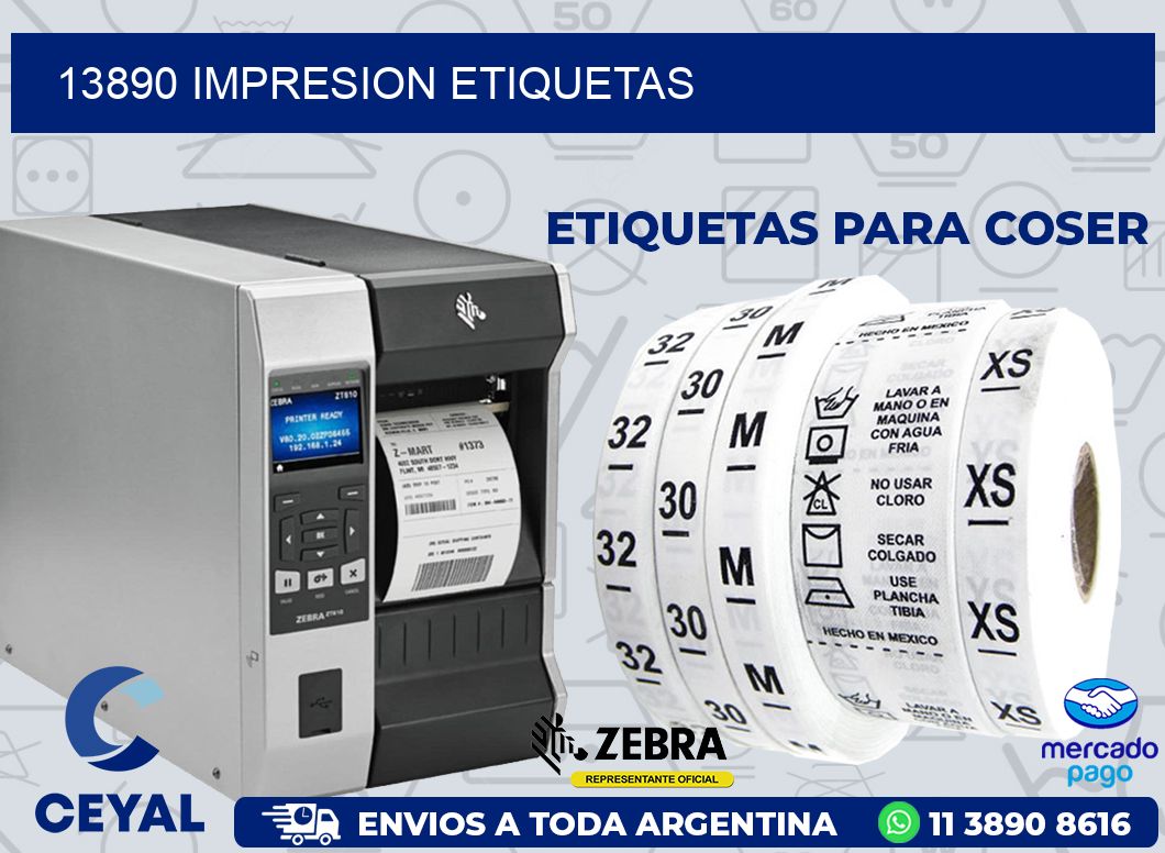 13890 IMPRESION ETIQUETAS