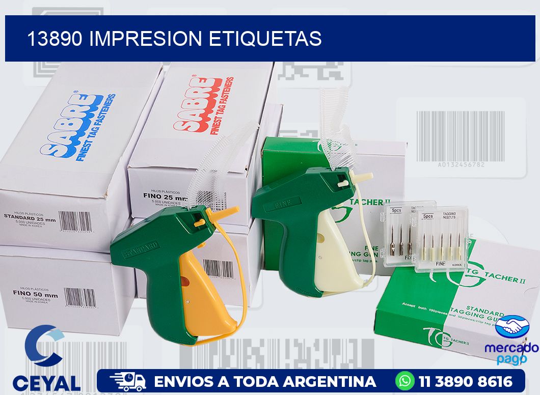 13890 IMPRESION ETIQUETAS
