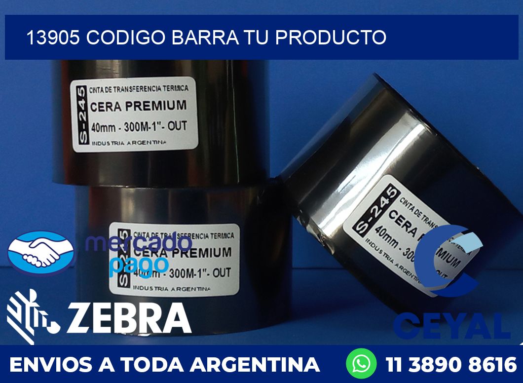 13905 CODIGO BARRA TU PRODUCTO