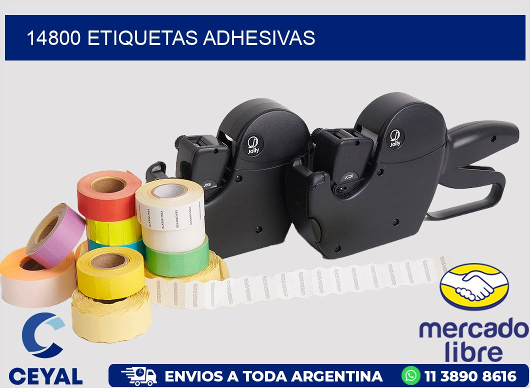 14800 ETIQUETAS ADHESIVAS