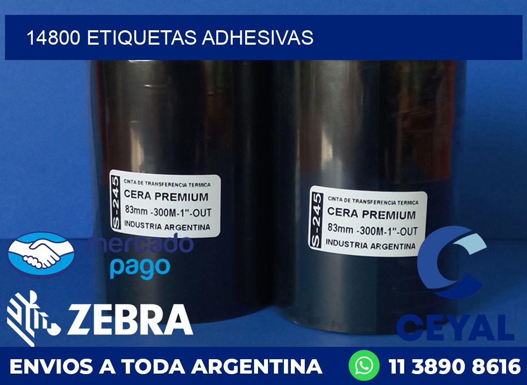 14800 ETIQUETAS ADHESIVAS