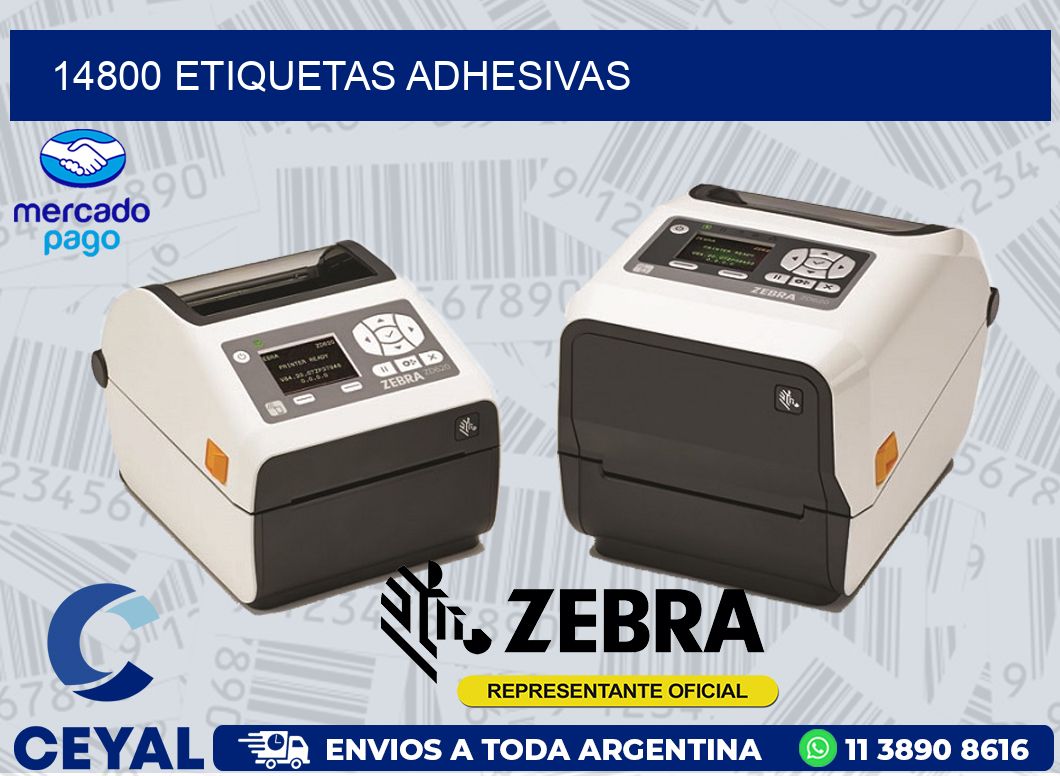 14800 ETIQUETAS ADHESIVAS