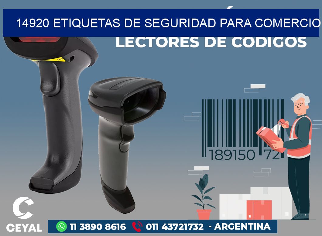 14920 ETIQUETAS DE SEGURIDAD PARA COMERCIO