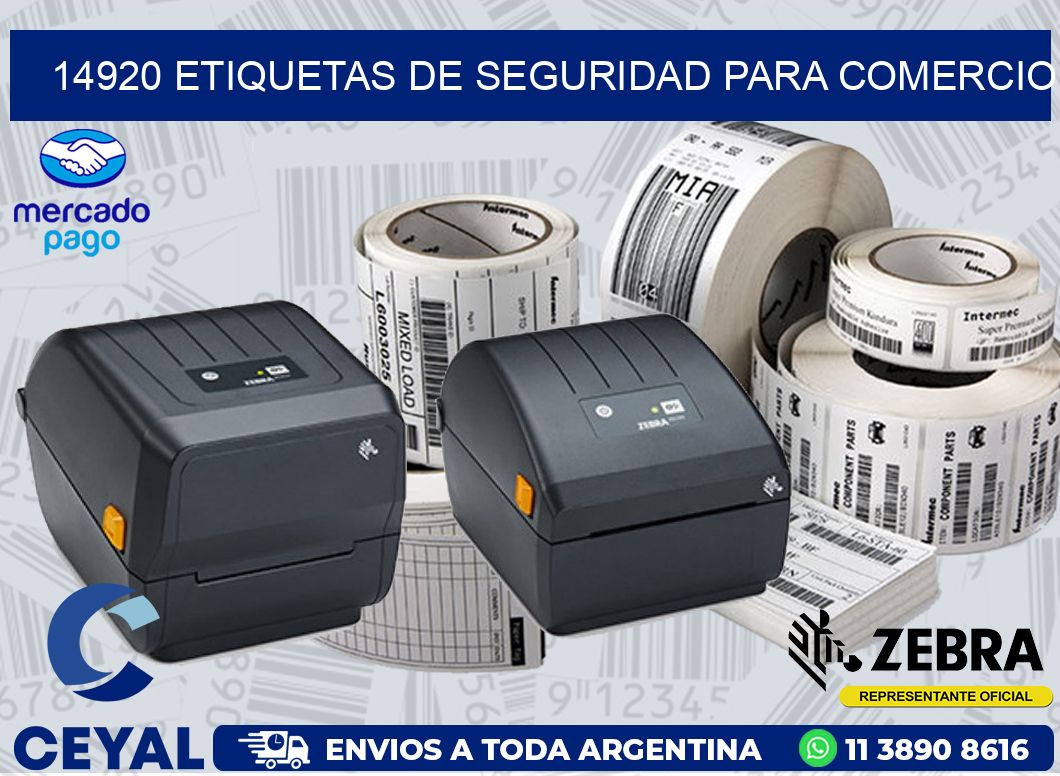 14920 ETIQUETAS DE SEGURIDAD PARA COMERCIO