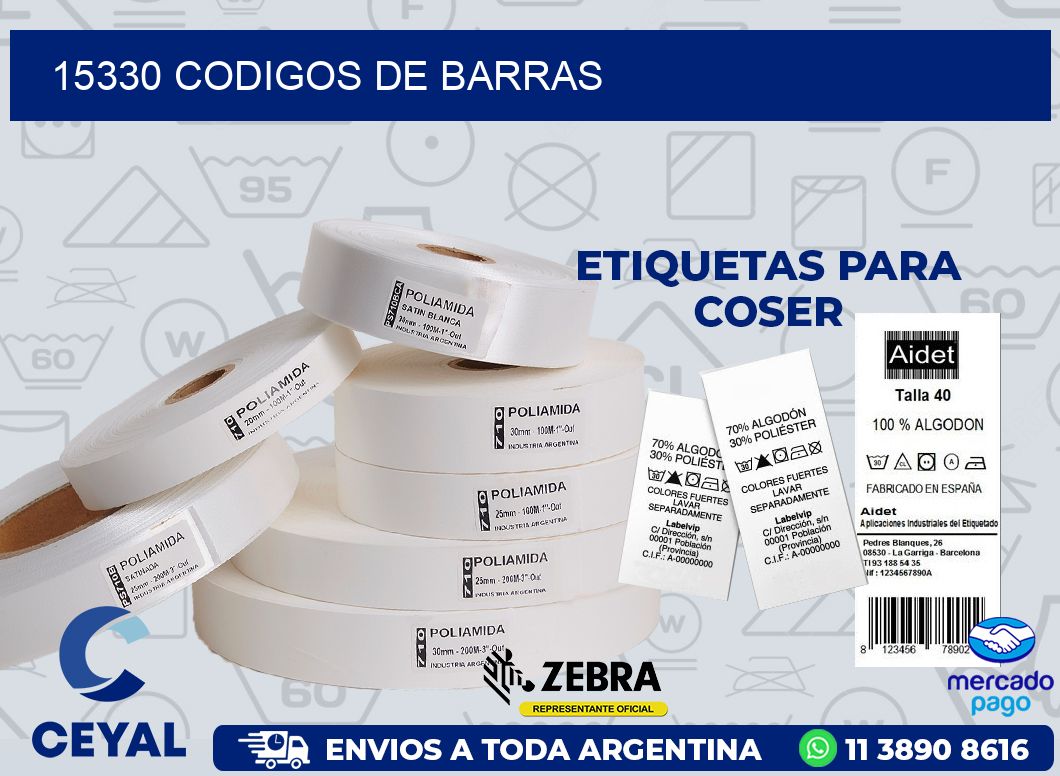 15330 CODIGOS DE BARRAS