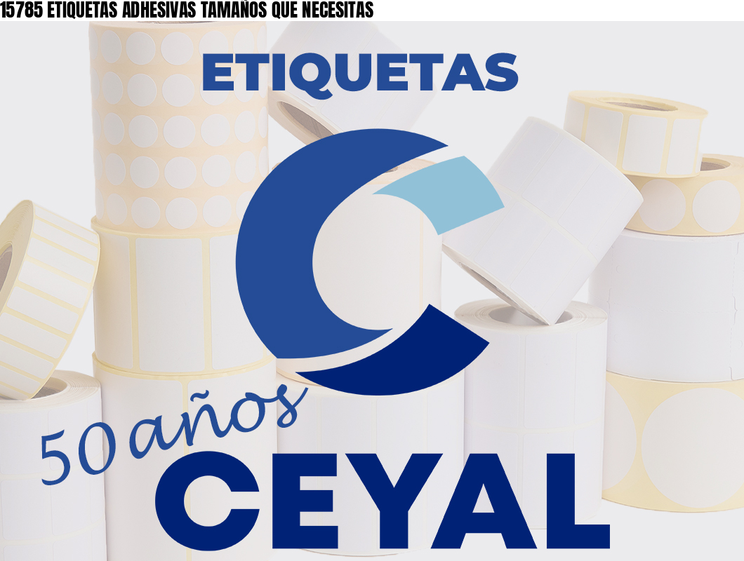 15785 ETIQUETAS ADHESIVAS TAMAÑOS QUE NECESITAS