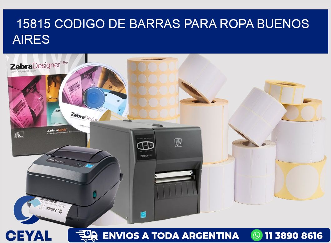 15815 CODIGO DE BARRAS PARA ROPA BUENOS AIRES