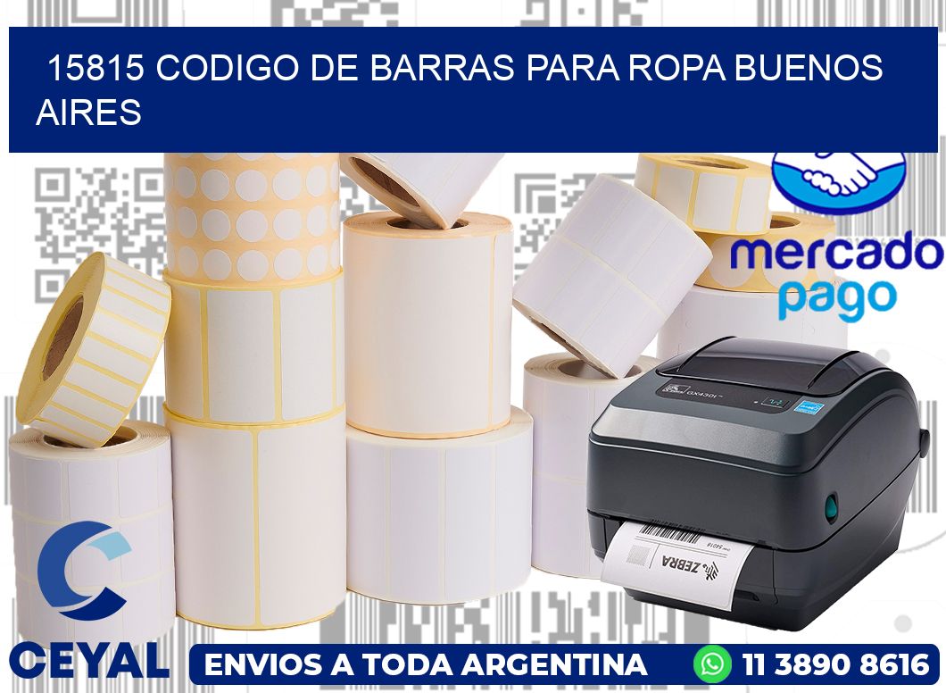 15815 CODIGO DE BARRAS PARA ROPA BUENOS AIRES